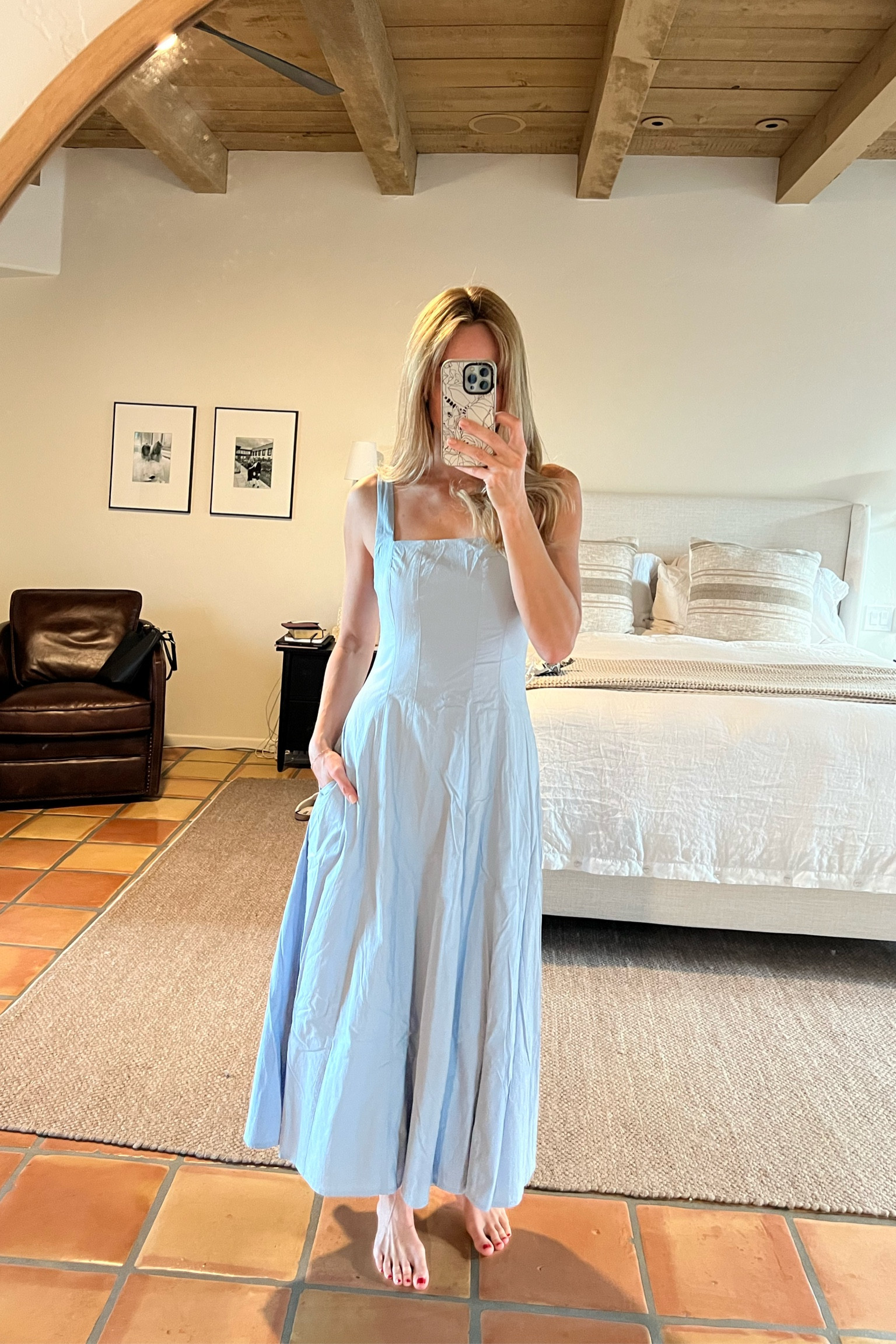 Abercrombie & Fitch light blue Mila dress - wearing size small tall. The perfect dress for spring, Easter, showers, casual, church, summer, travel, vacation, the beach and more! 

#LTKTravel