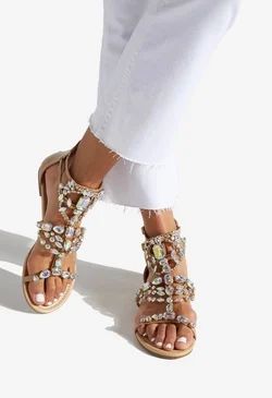 Remy Embellished Gladiator Sandal | ShoeDazzle