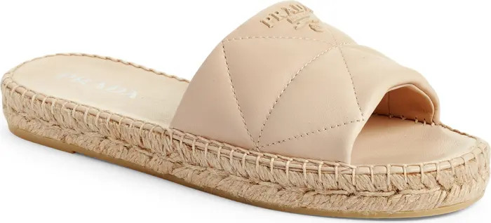 Quilted Leather Slide Sandal | Nordstrom