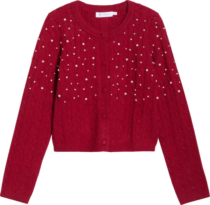 Faux Pearl Embellished Sweater | Nordstrom
