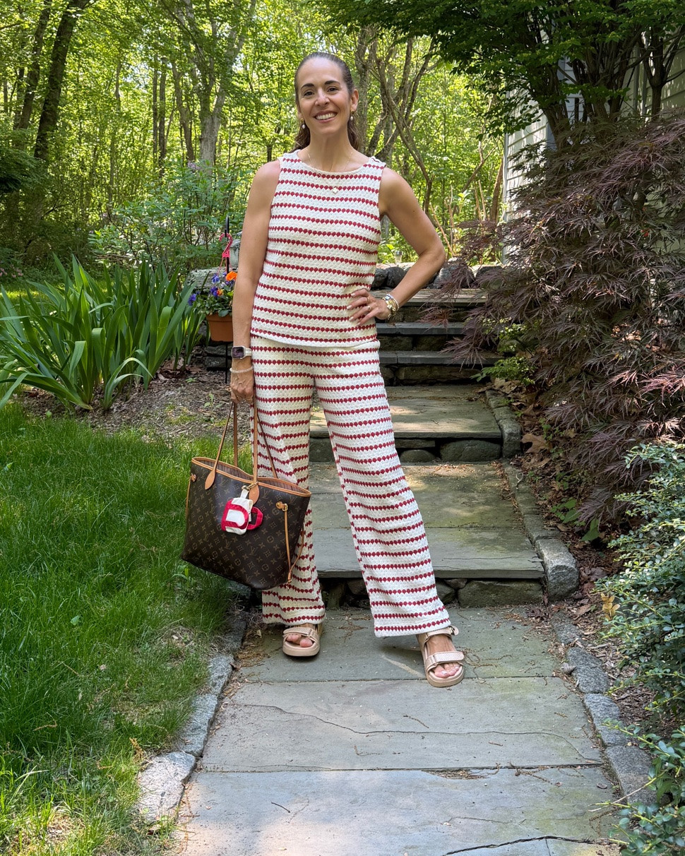 The perfect Memorial Day outfit for our beach day yesterday - a red & white striped crochet matching set at an amazing price point! I even had a matching moment with my toddler ❤️🤍

#LTKdayinmylife #LTKootd #LTKmomlife
