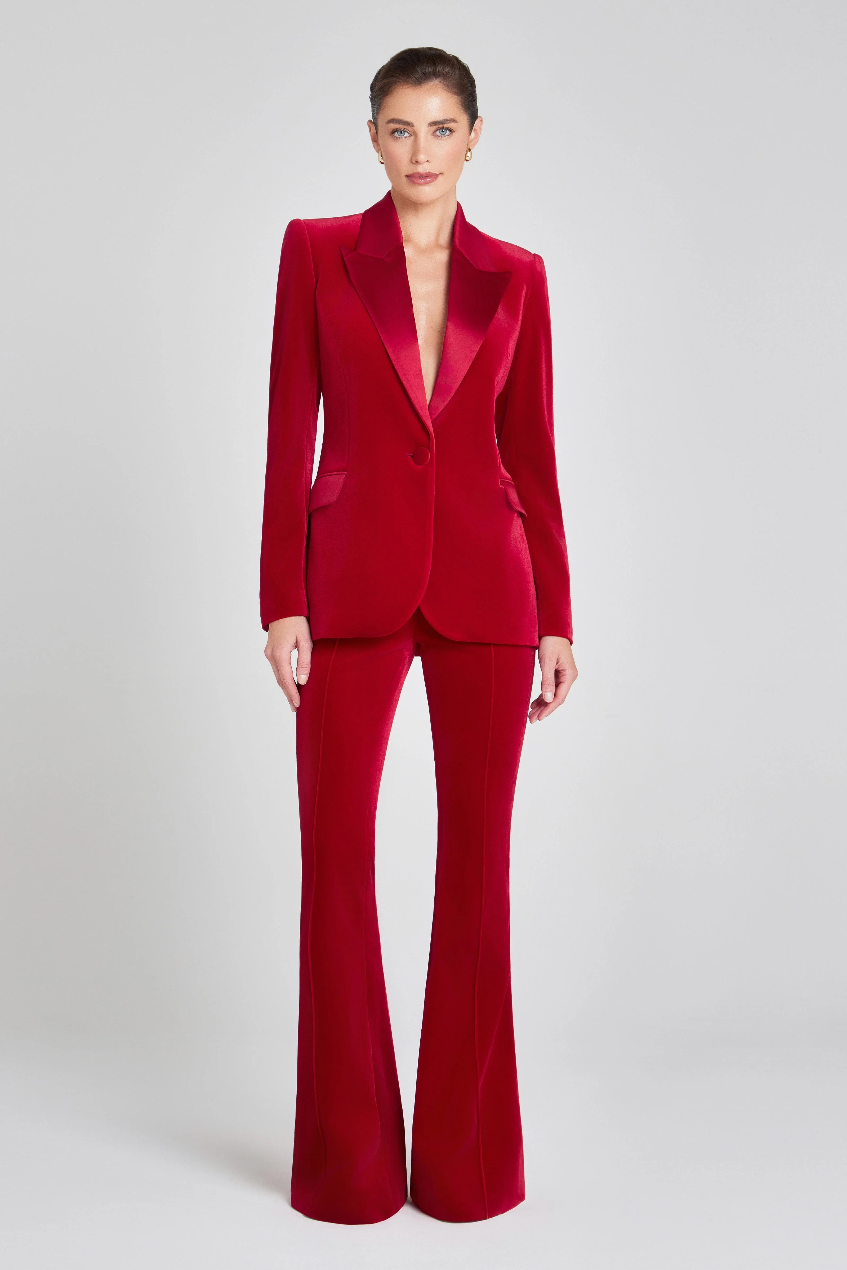 Beatrice Red Blazer | Nadine Merabi