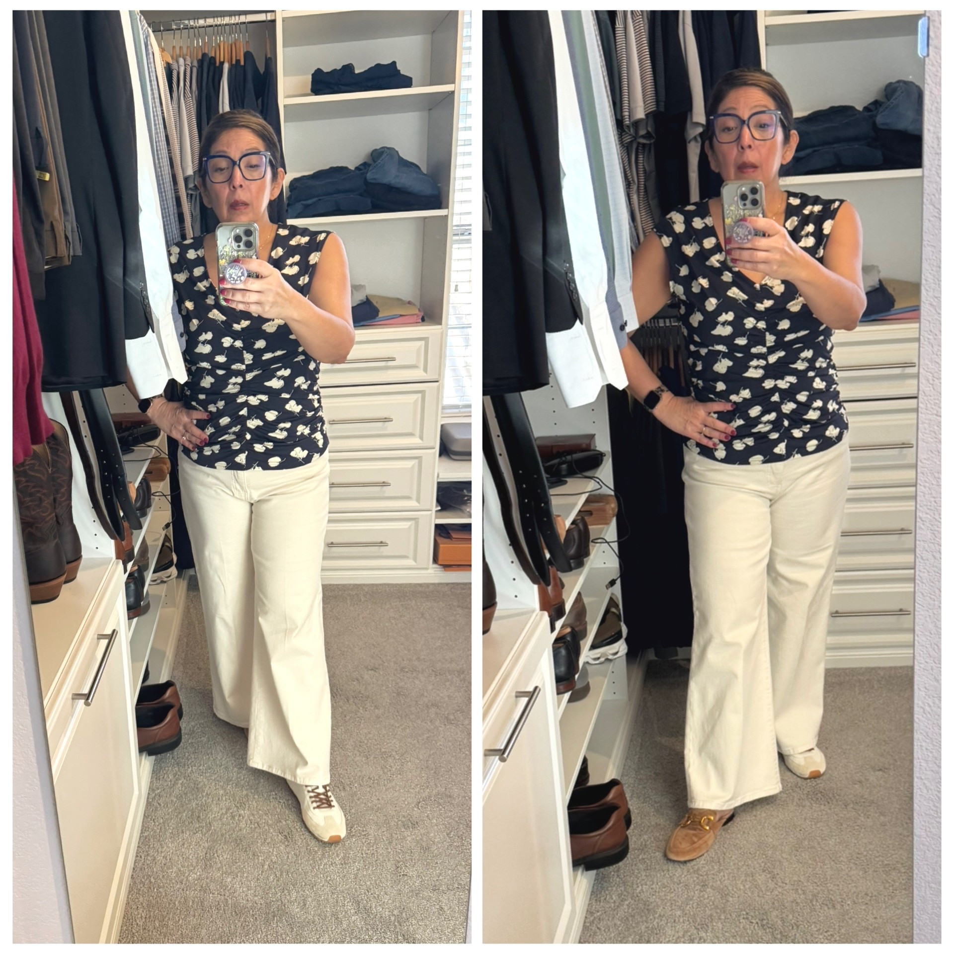 Trying to decide between the sneaker or slide? 
Which would you choose? 

#LTKgrwm #LTKmorningroutine #LTKootd