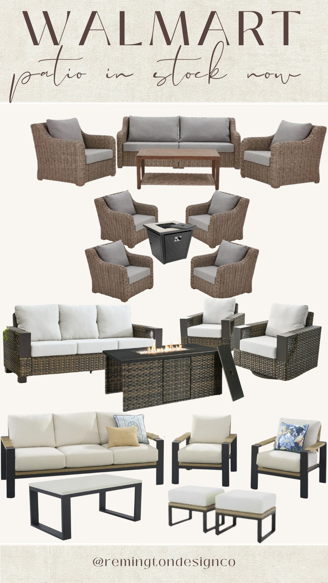 Walmart patio in stock + a few new sets!!! 

#LTKHome #LTKWatchNow #LTKSeasonal