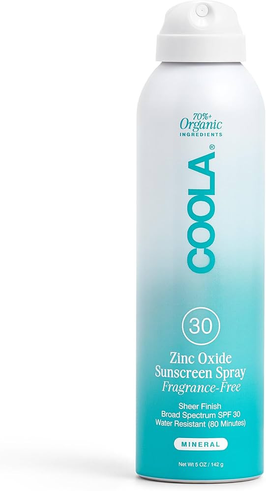 COOLA Organic Mineral Sunscreen SPF 30 Sunblock Spray, Dermatologist Tested Skin Care for Daily P... | Amazon (US)