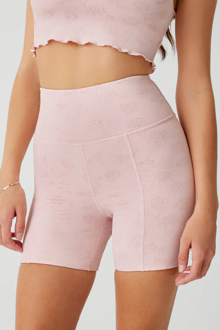 Marabelle High Waist Short - Pink Petals | Frankies Bikinis