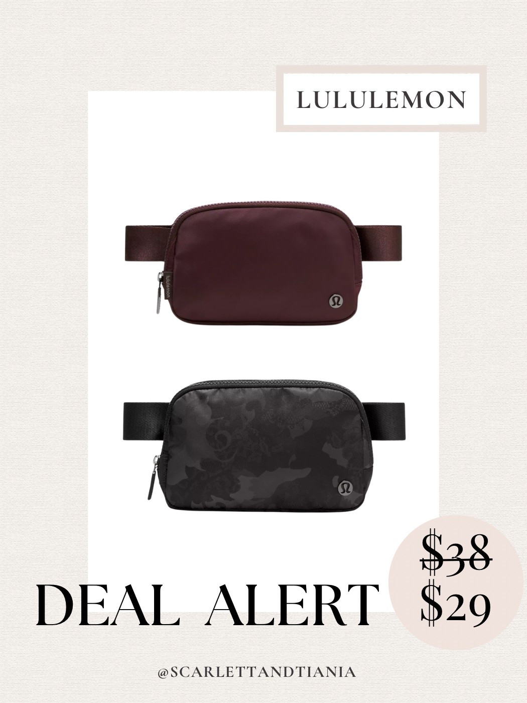 Lululemon belt bags that are on sale!! 

*Only certain colors

Belt bags // purses // sales // deals // Lululemon 

#LTKFindsUnder50 #LTKSaleAlert #LTKStyleTip