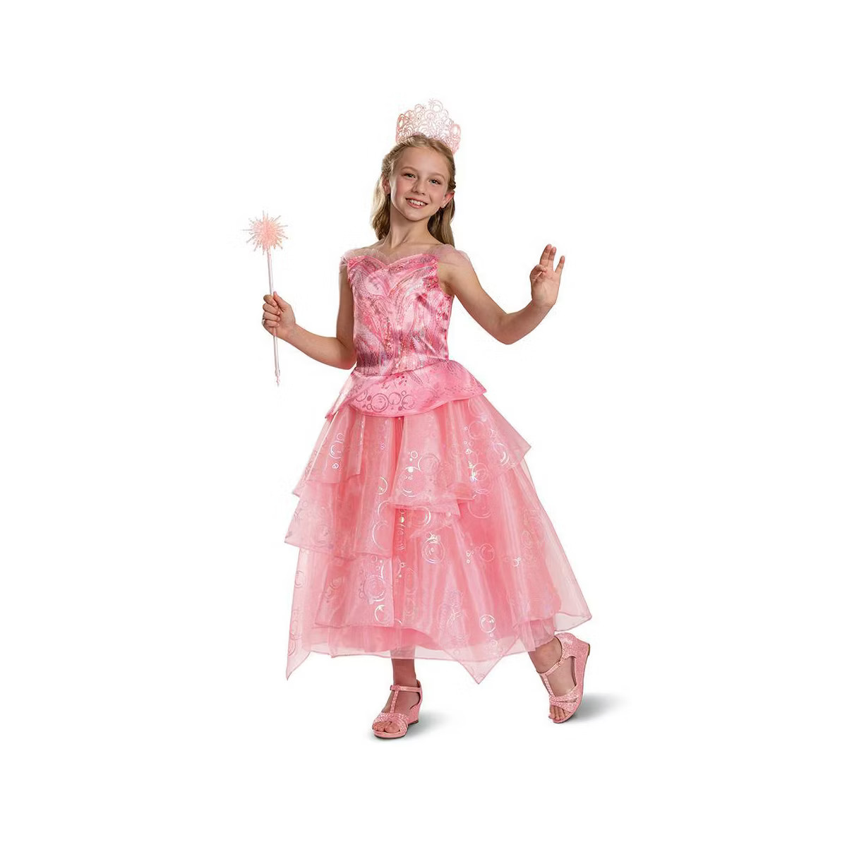 NBCUniversal Kids' Wicked Halloween Deluxe Costume Glinda Upland - M | Target