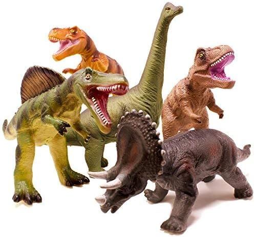 Boley 5 Piece Jumbo Dinosaur Set - Kids, Children, Toddlers Highly Detailed, Realistic Toy Set fo... | Amazon (US)