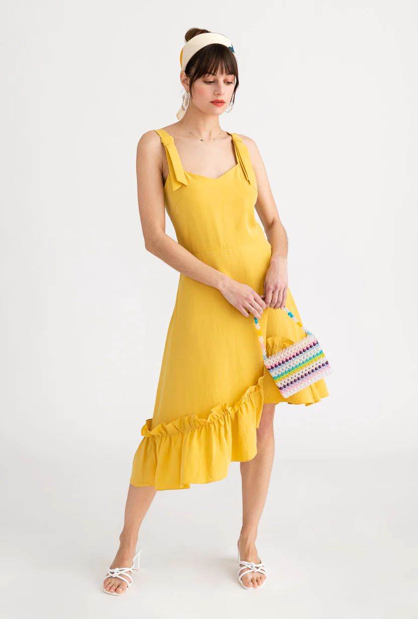 Quinn Dress - Yellow | Petite Studio NYC