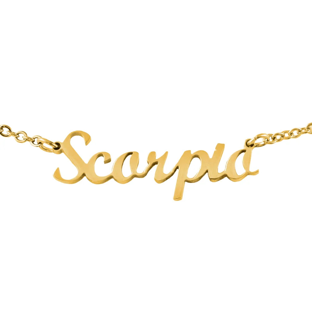 Script Zodiac Choker Necklace | Bohomoon UK