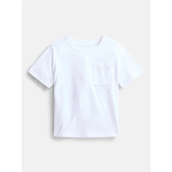 Wonder Nation Toddler Boys' Pocket Tee with Short Sleeves, Sizes 0M-5T | Walmart (US)