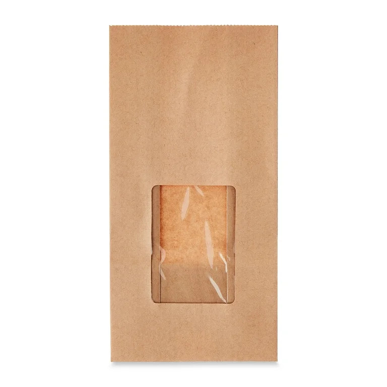 Equate Kraft Treat Bags with Windows, 3.5 in x 7.5 in, 12 Pieces | Walmart (US)