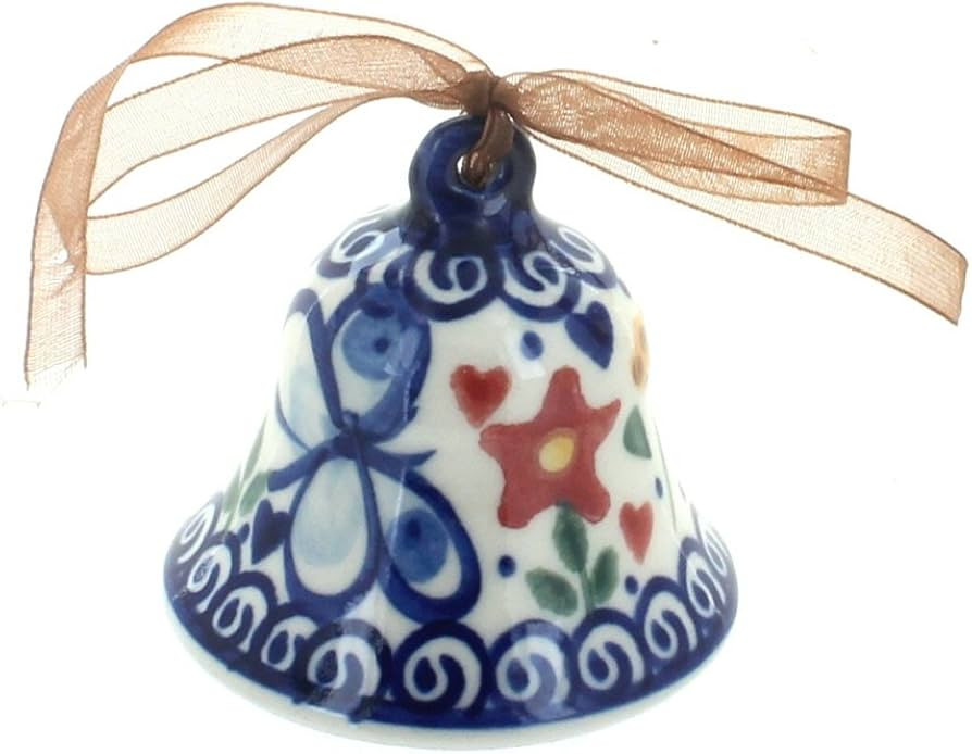 Blue Rose Polish Pottery Butterfly Small Bell | Amazon (US)