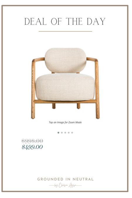 50% off this beautiful Kathy Kuo Home Organic Modern Accent Chair! 

#LTKHome #LTKSaleAlert