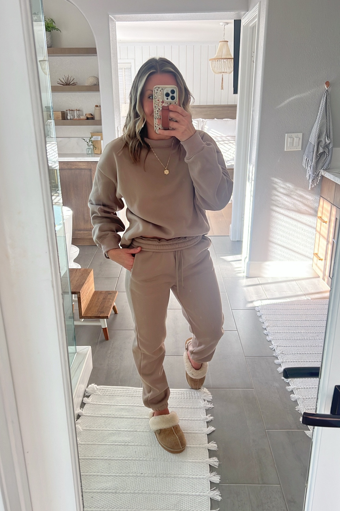 My favorite pair of sweats. Warm, buttery soft, great fit TTS. The bottoms are a tighter fit and top is oversized. I do the new bra tuck trick and it puts the outfit together. Comes in multiple sizes and colors and it’s in stock for just at Walmart.

#LTKover40 #LTKfindsunder50