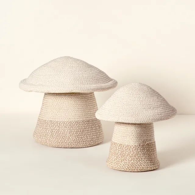 Mini Mushroom Woven Basket | UncommonGoods