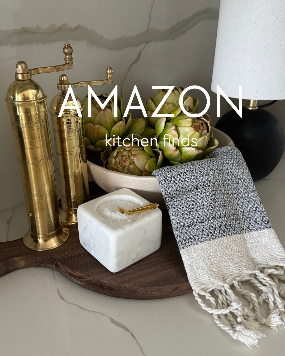 New @Amazon @AmazonHome kitchen finds! It’s giving Bougie on a budget vibes and im loving it 😍 

#kitchenfinds #kitchenstyling
#kitchendecor #modernkitchen
#amazonfinds


#LTKSaleAlert #LTKHome #LTKVideo