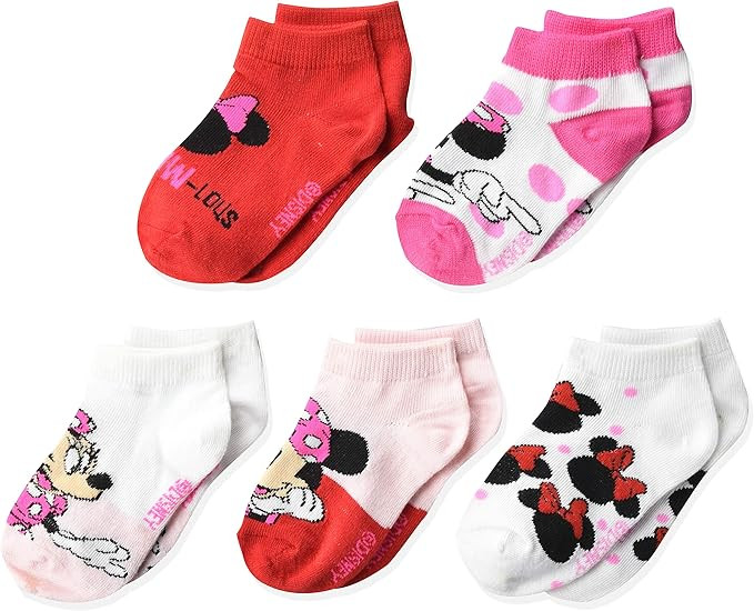 Disney Girls' Minnie Mouse 5 Pack Shorty Socks | Amazon (US)
