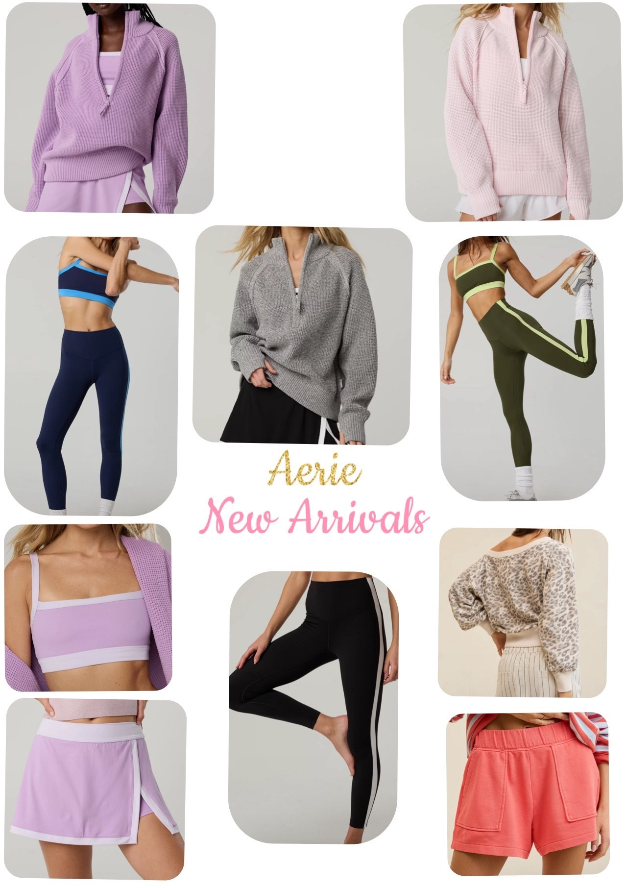 Aerie is bringing it with matching looks and sets!! I love the quarter zips with the waffle texture and these color blocks!! Say more! Items fit true to size!!

#LTKootd #LTKActive #LTKgrwm