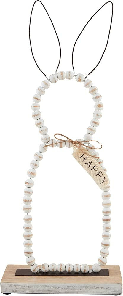 Mud Pie Beaded Bunny Sitters, 15 3/4" x 6 1/4, Large | Amazon (US)