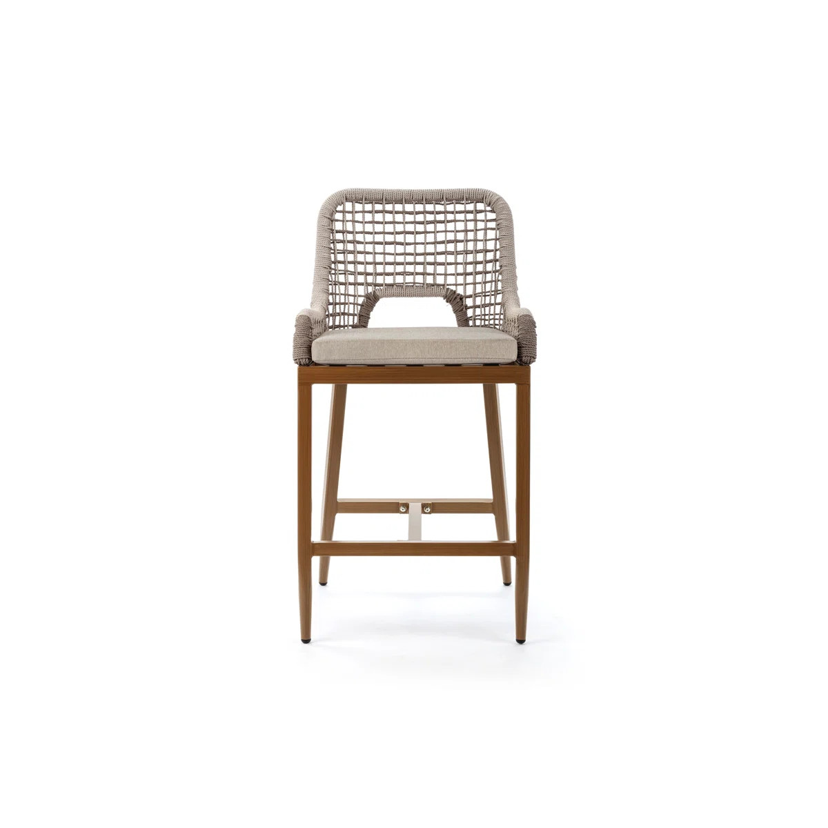 Aluminum Outdoor Stool with Cushion | Wayfair North America