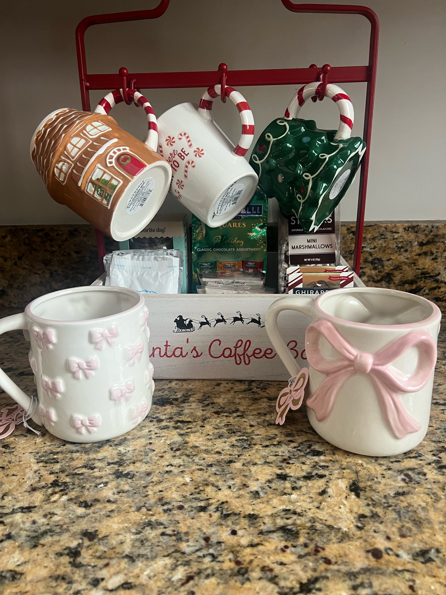Bow/Christmas Mugs