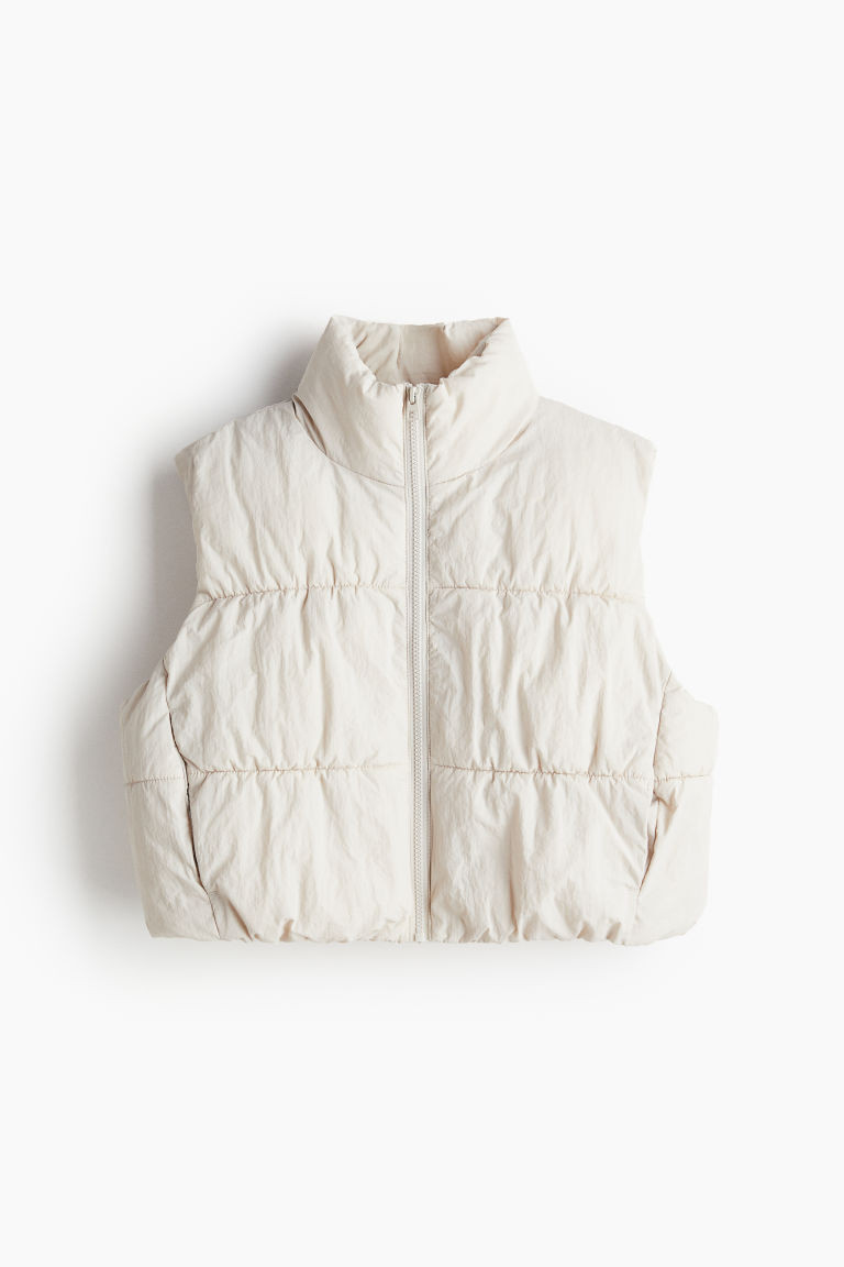 H & M - Puffer Vest - Beige | H&M (US + CA)