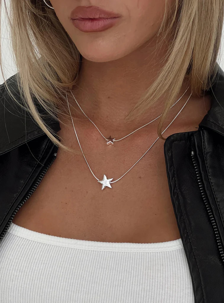 Rooney Necklace Silver | Princess Polly US
