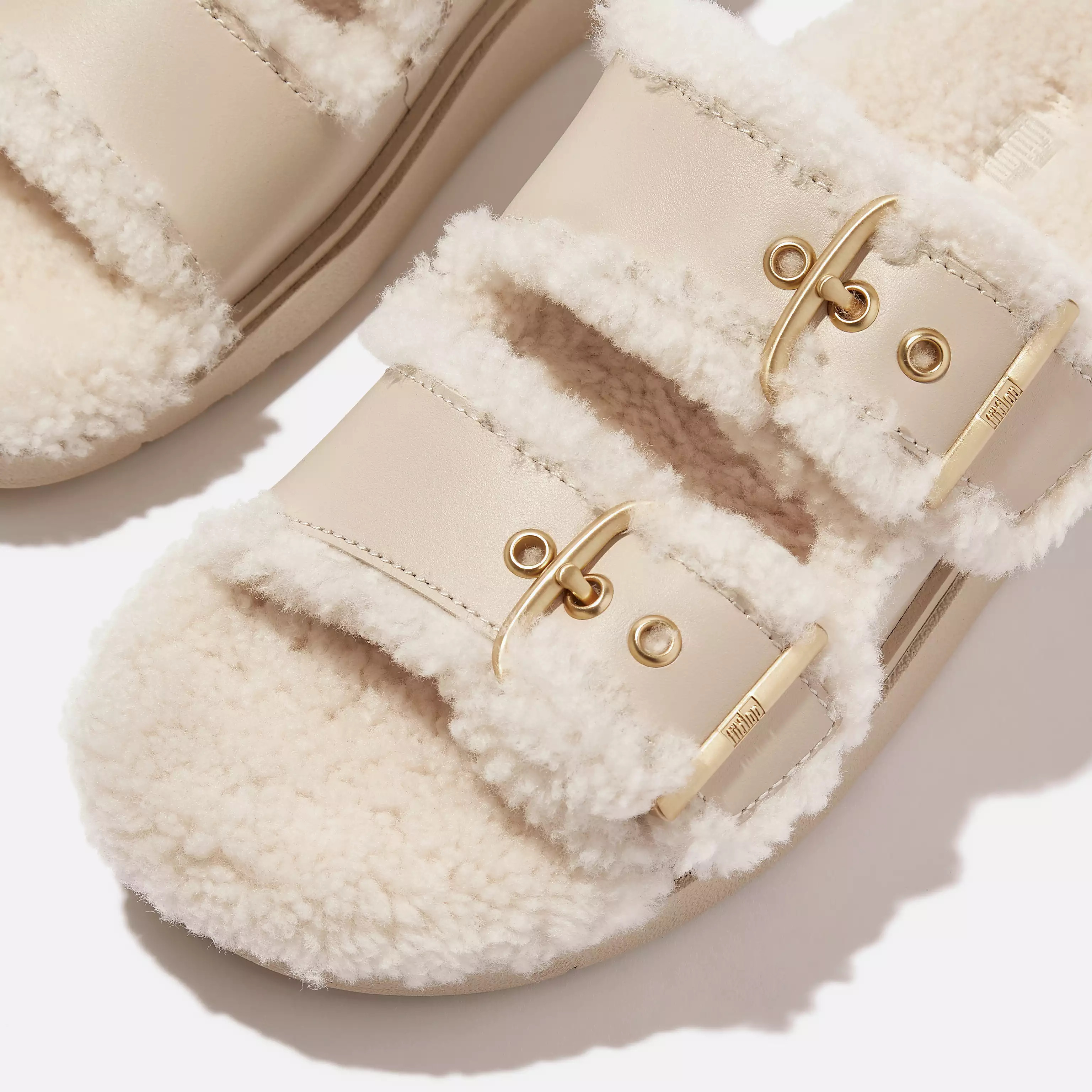 GEN-FF Shearling Two-Bar Slides | FitFlop (US)
