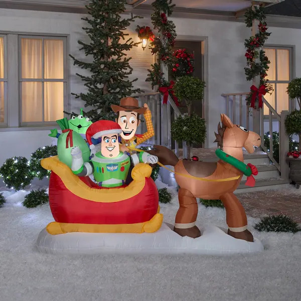 Gemmy Christmas Airblown Inflatable 5-foot Toy Story Disney Scene | Bed Bath & Beyond