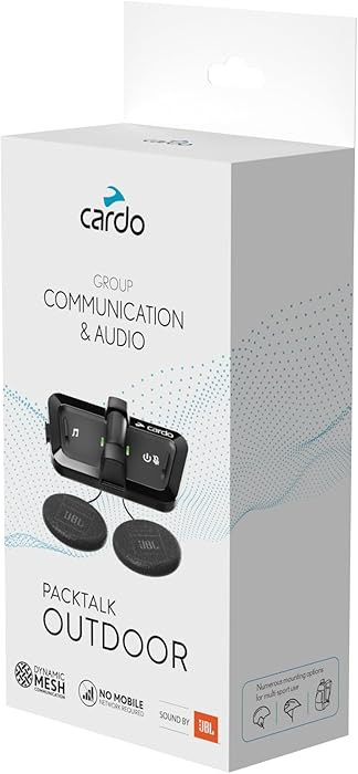 Cardo PACKTALK Outdoor Helmet Communication System, Great for Ski, Snowboard and Cycling (Black, ... | Amazon (US)