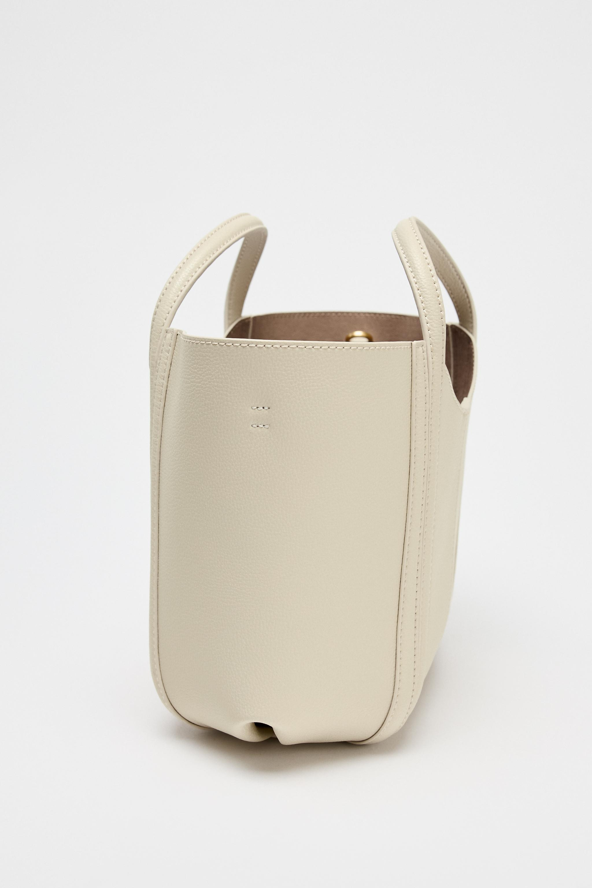 TOPSTITCHED MINI CITY BAG | Zara US