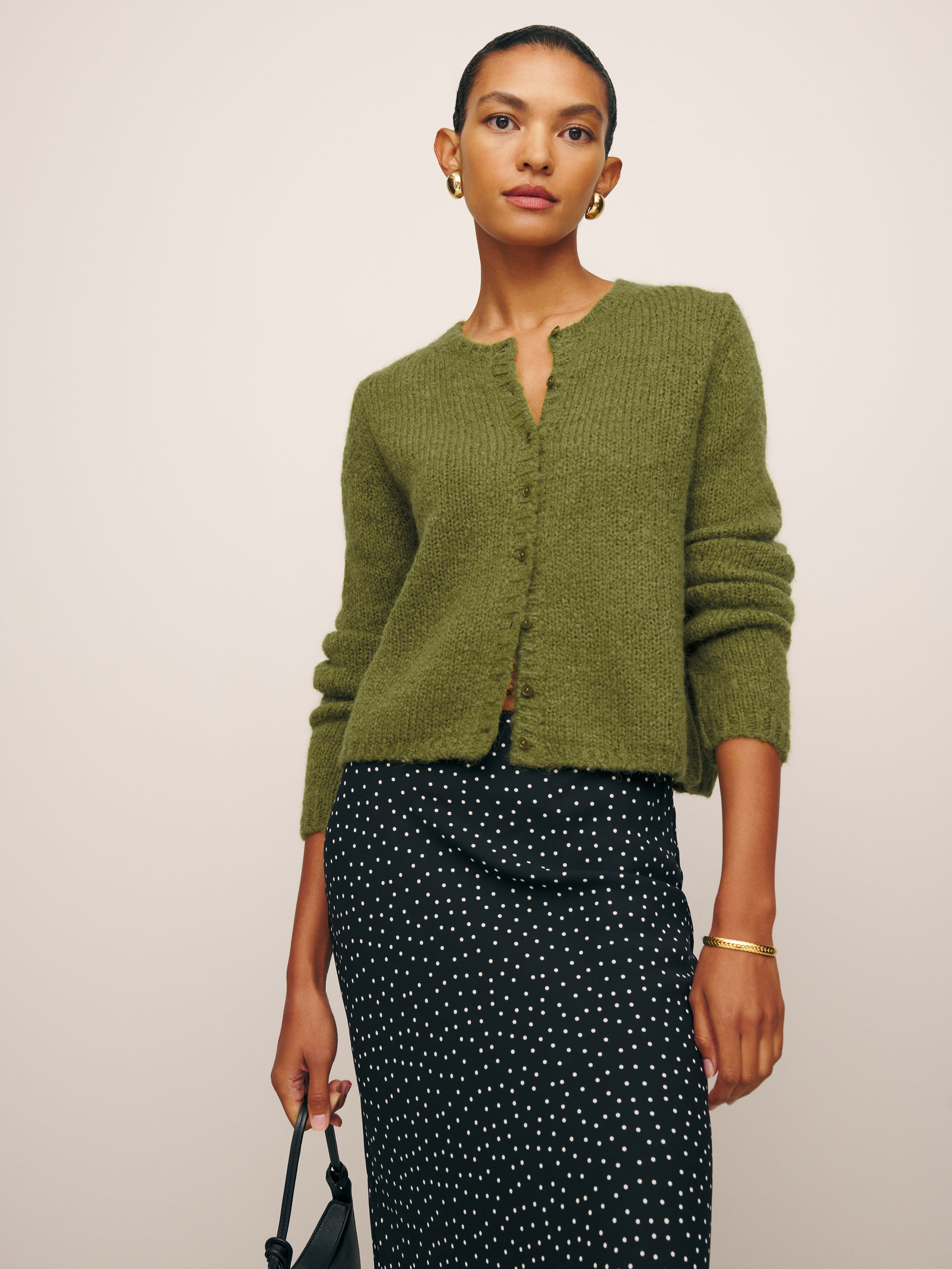 Clara Crew Cardigan | Reformation (Global)