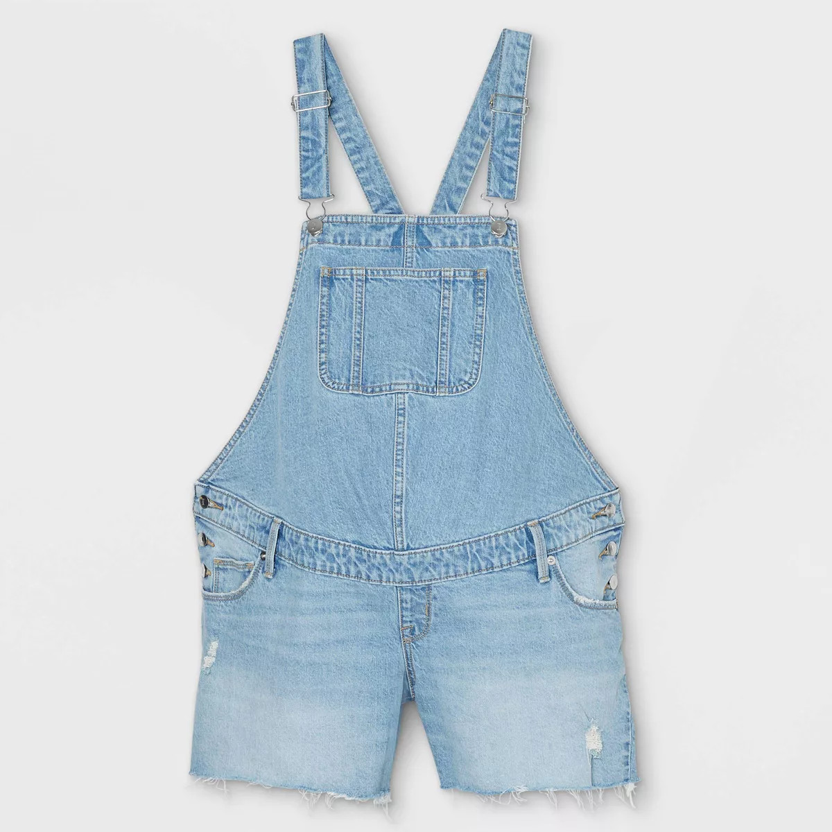 Shortalls Maternity Jean Shorts - Isabel Maternity by Ingrid & Isabel™ Light Wash | Target