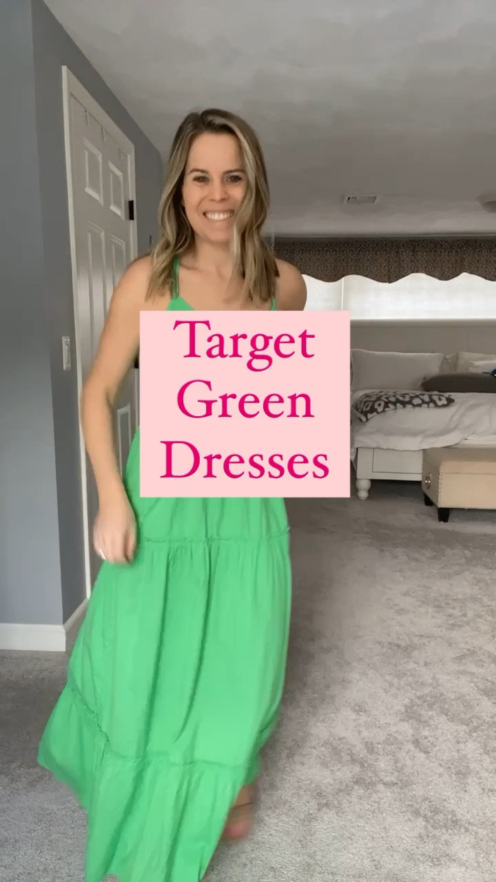 Target green 2024 maxi dress