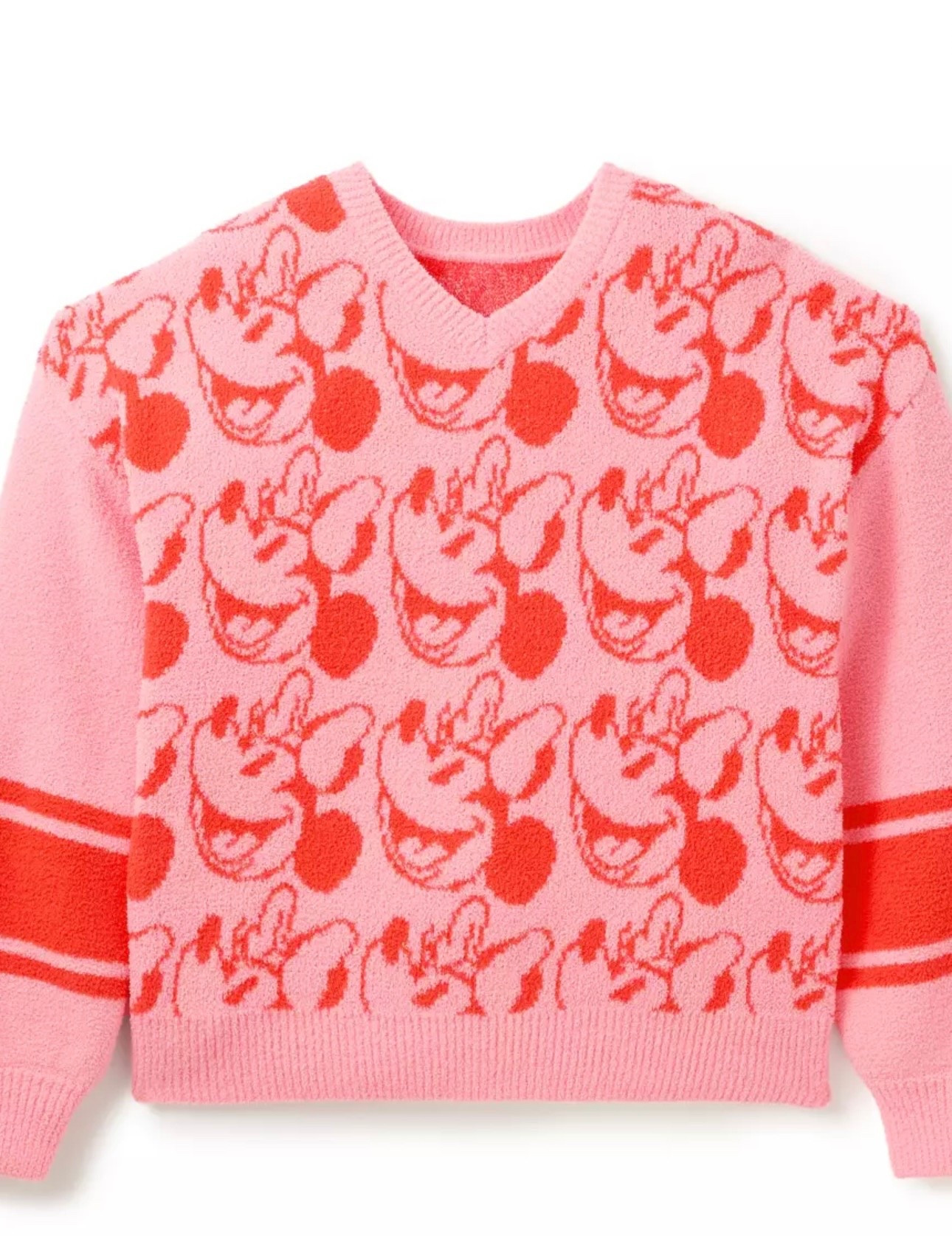 
Minnie Mouse Boucle V-Neck Sweater for Women Disney