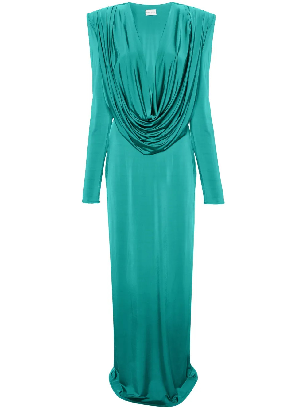 cowl-neck column gown | Farfetch Global