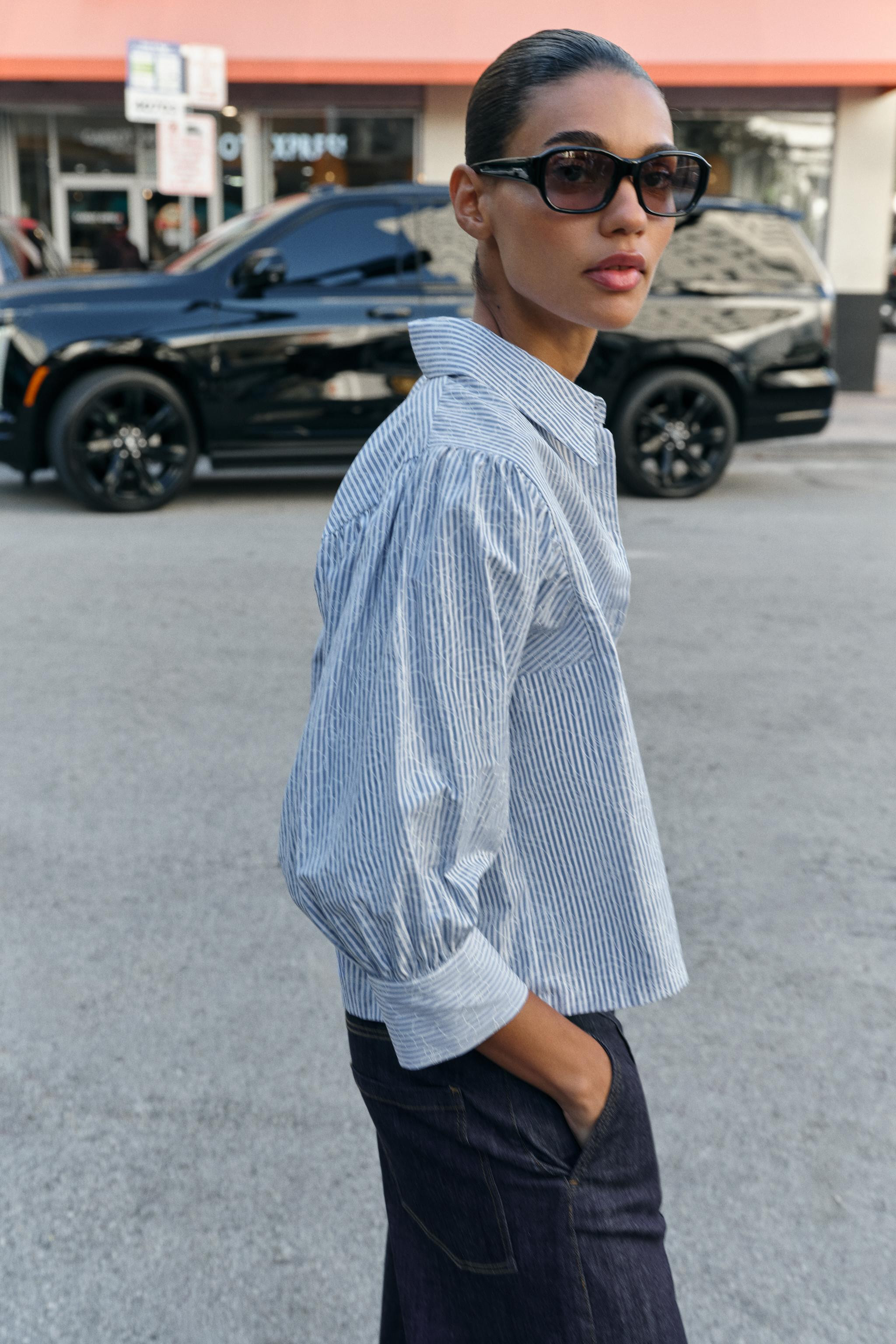 Z1975 LONG DENIM SHORTS | Zara US