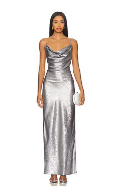 superdown Kit Maxi Dress in Silver from Revolve.com | Revolve Clothing (Global)