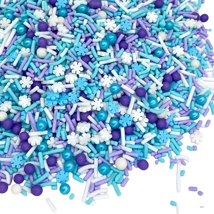 Sprinkles | Frozen in Sugar Sprinkle Mix | Blue Sprinkles | Confetti Sprinkles | Metallic Sprinkl... | Amazon (US)