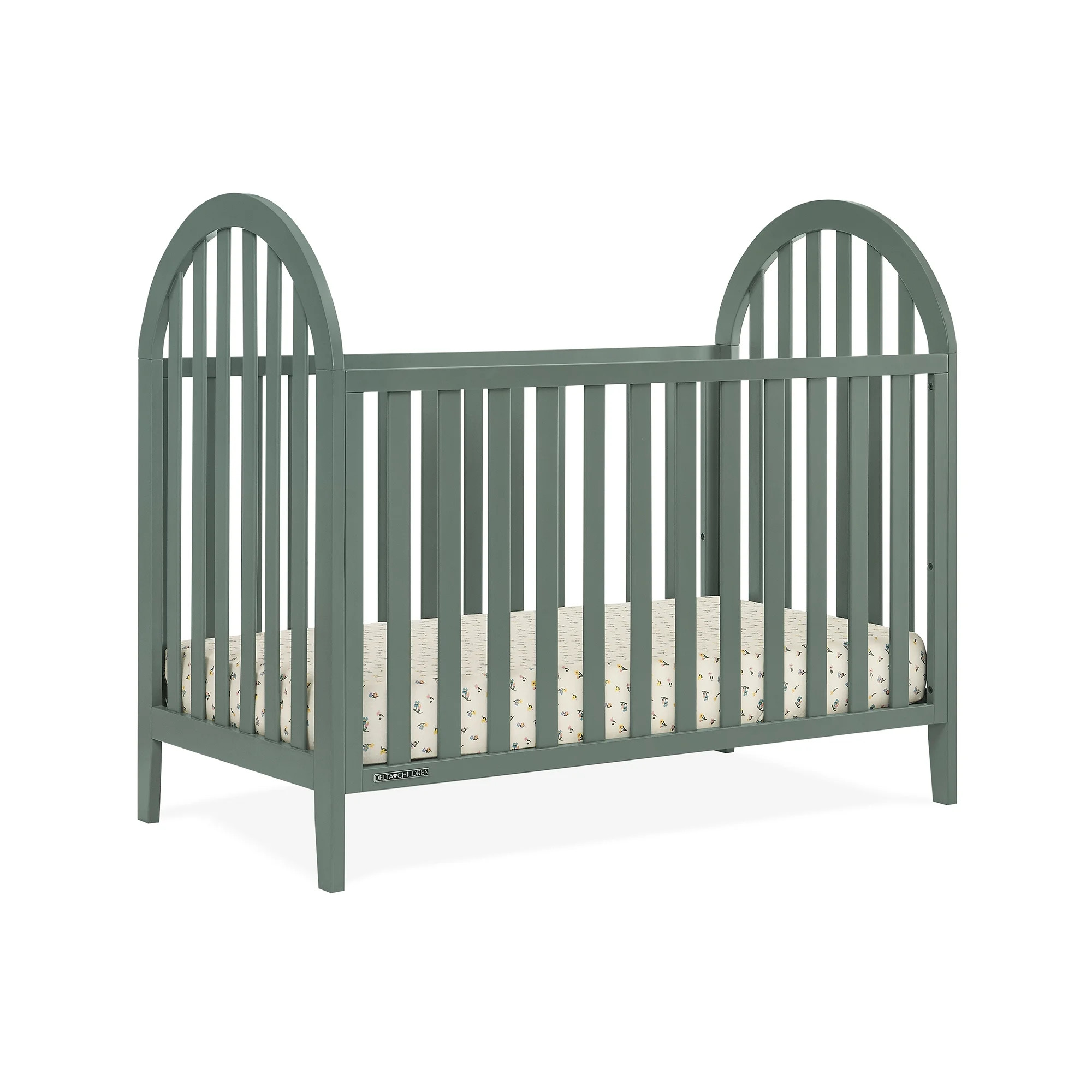 Delta Children Milano 4-in-1 Convertible Crib - Greenguard Gold Certified, Grassy Glen - Walmart.... | Walmart (US)
