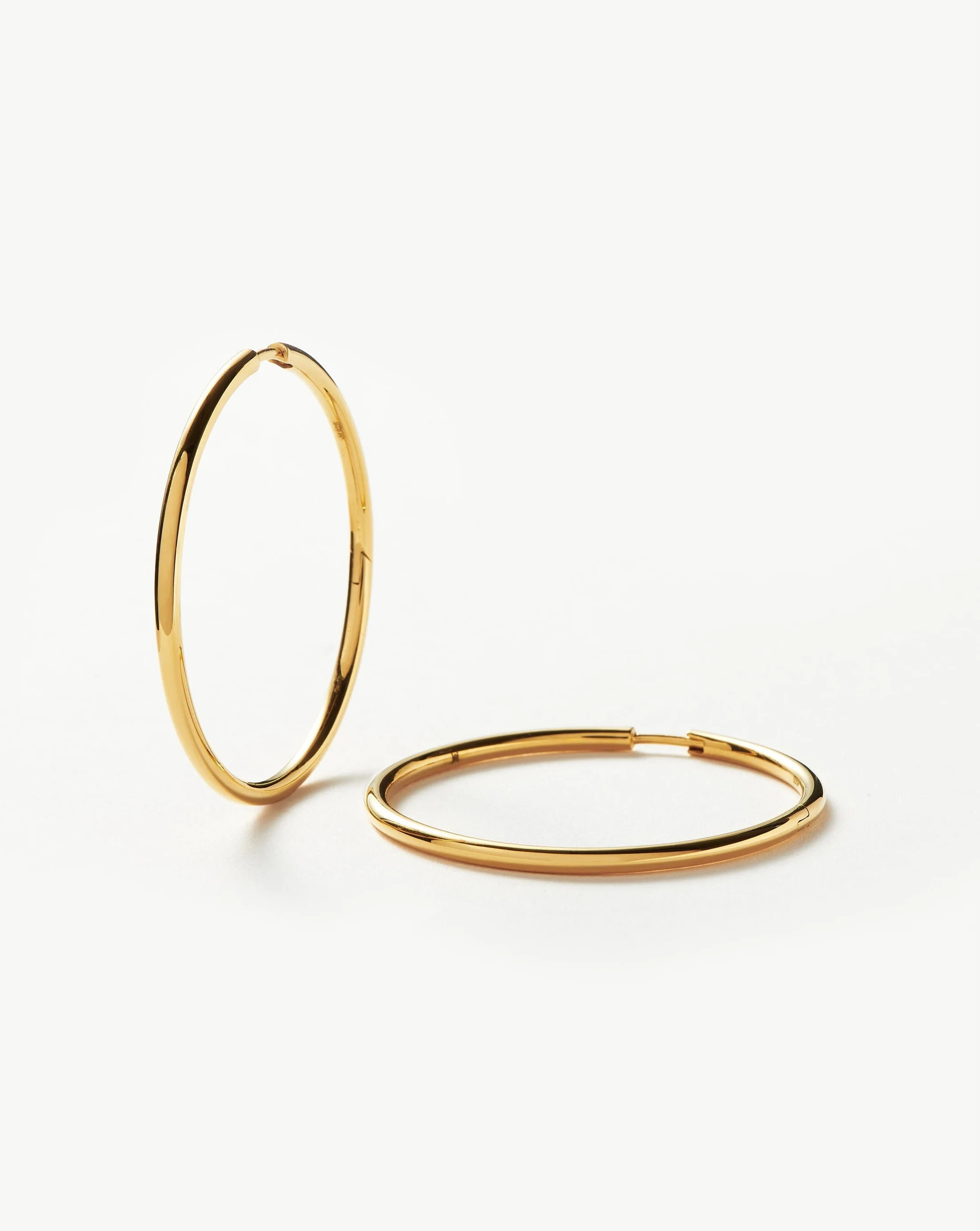 Classic Large Hoop Earrings | 18ct Gold Plated Vermeil Earrings | Missoma UK