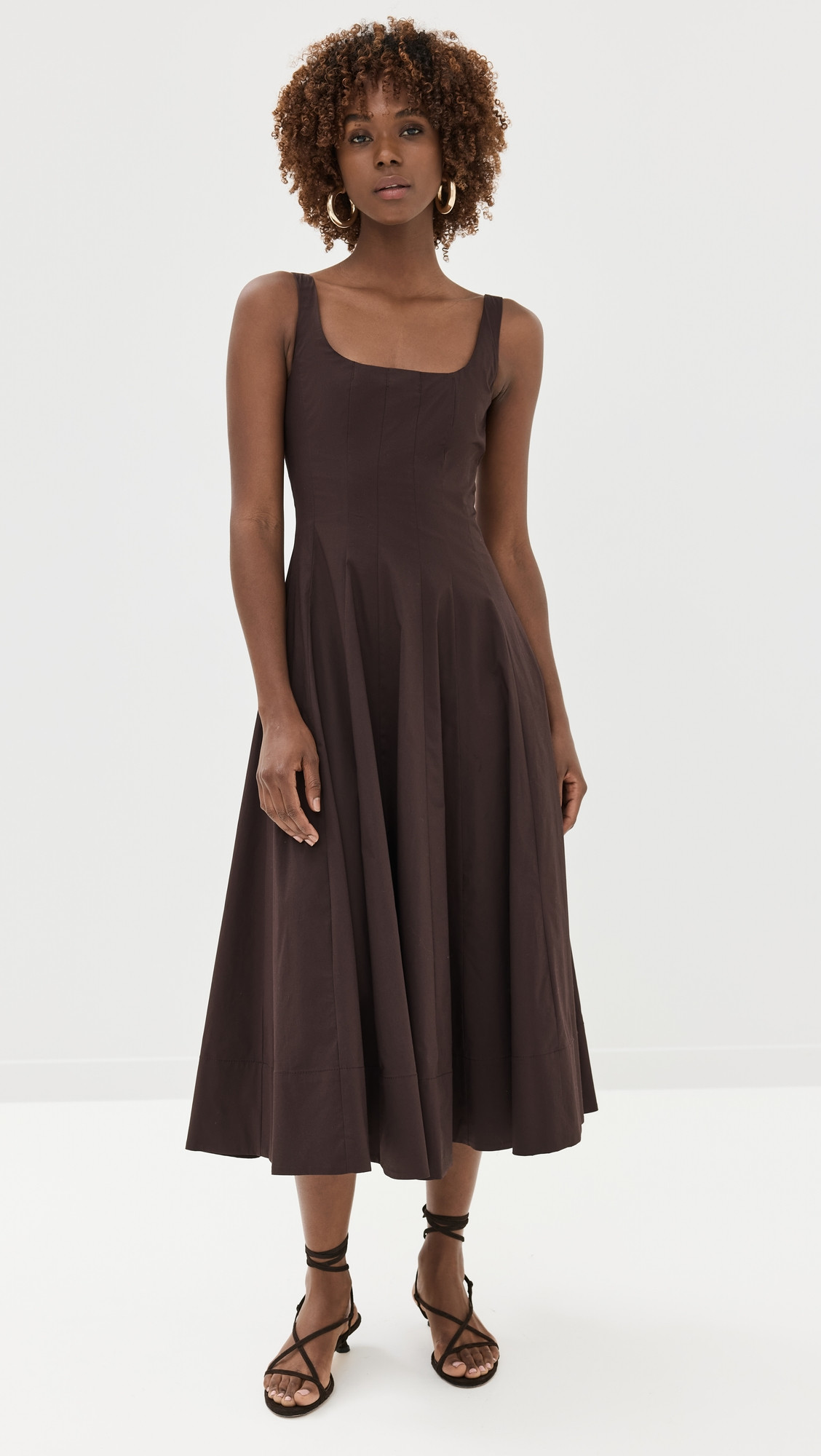 STAUD Wells Dress Earth 0 | Shopbop