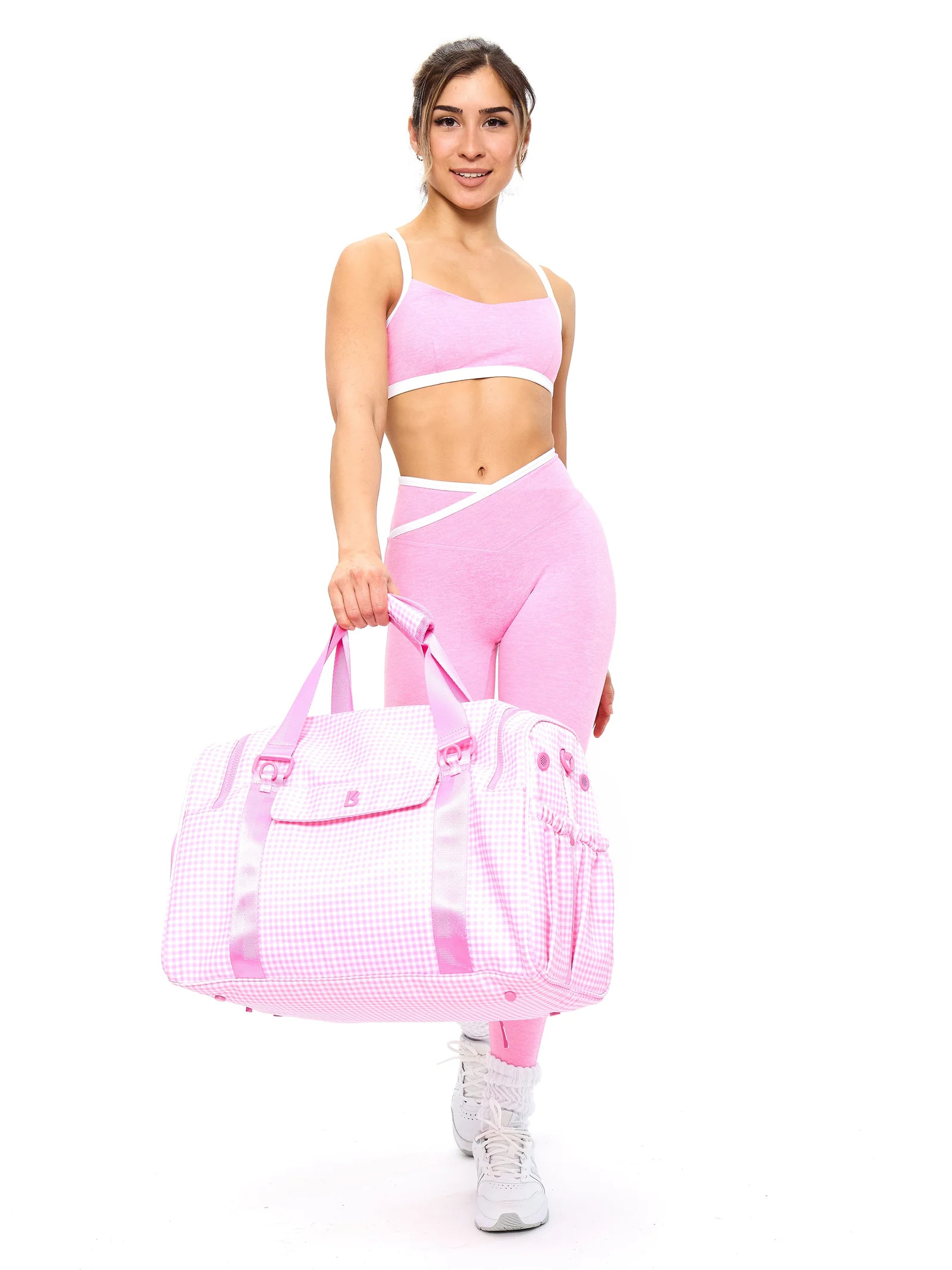 Ultimate Pocket Duffel - Pink Gingham | Buffbunny
