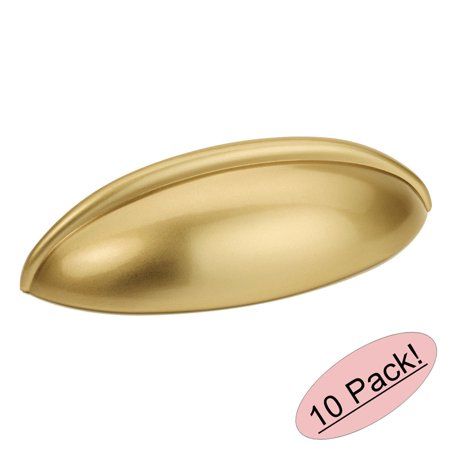 Cosmas 1399GC Gold Champagne Cabinet Hardware Bin Cup Drawer Handle Pull - 2-1/2"" Hole Centers - 10 | Walmart (US)