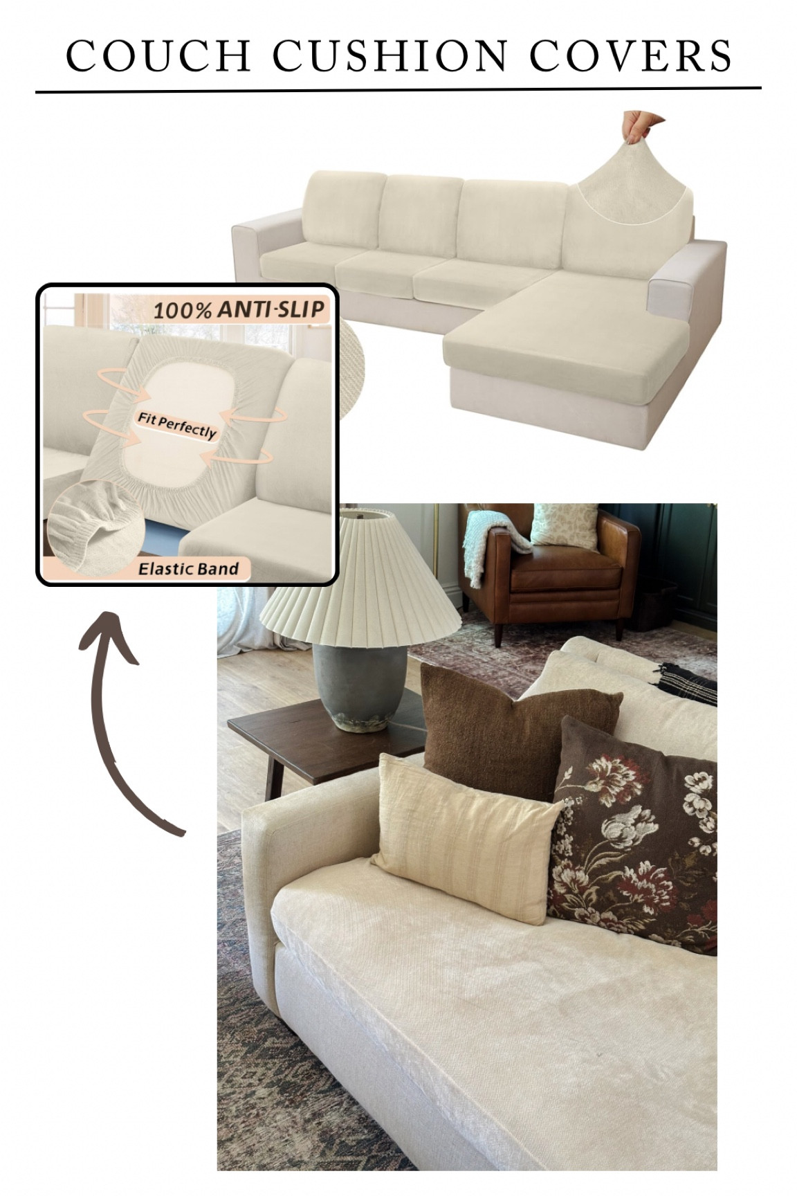 Washable Couch Cushion Covers 