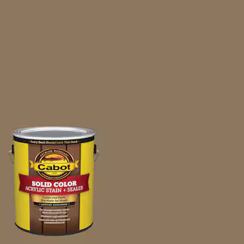 Cabot Acorn Solid Exterior Wood Stain and Sealer in One ( 1-gallon ) | Lowe's