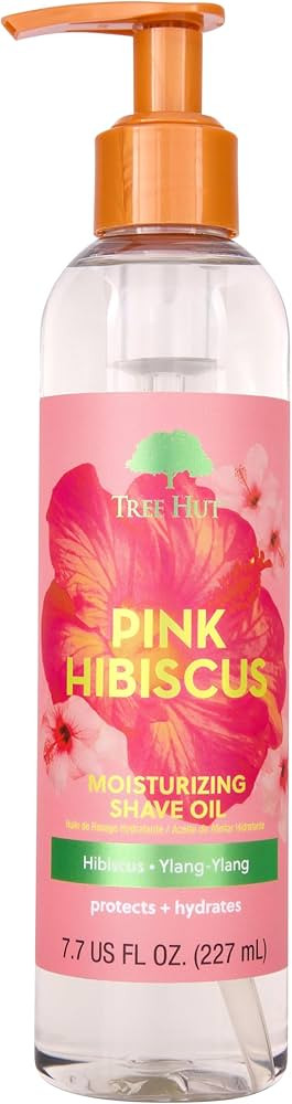 Tree Hut Pink Hibiscus Moisturizing Bare Shave Oil | Made with Soothing Jojoba Oil | Gel-to-Oil F... | Amazon (US)