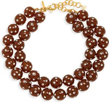 Lele Sadoughi Polka Dot Bead Layered Necklace | Nordstrom | Nordstrom